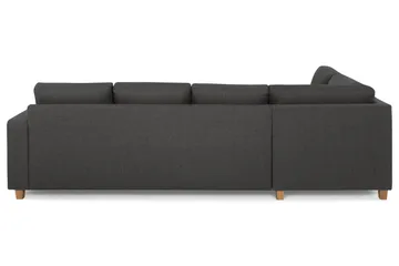 Crazy 4-sits Vänstervänd L-formad Schäslongsoffa i Tyg - Mörkgrå - Möbler - Vardagsrum - Soffor - Divansoffa & schäslong