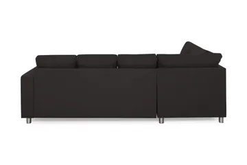 Crazy 4-sits Vänstervänd U-formad Large Soffa med Divan och Schäslong i Tyg - Antracit - Möbler - Vardagsrum - Soffor - U-soffor