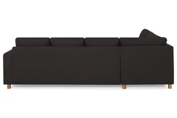 Crazy 4-sits Vänstervänd U-formad Large Soffa med Divan och Schäslong i Tyg - Antracit - Möbler - Vardagsrum - Soffor - U-soffor
