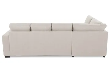 Crazy 4-sits Vänstervänd U-formad Large Soffa med Divan och Schäslong i Tyg - Beige - Möbler - Vardagsrum - Soffor - U-soffor