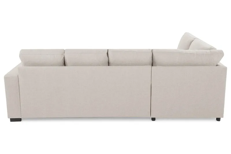 Crazy 4-sits Vänstervänd U-formad Large Soffa med Divan och Schäslong i Tyg - Beige - Möbler - Vardagsrum - Soffor - U-soffor