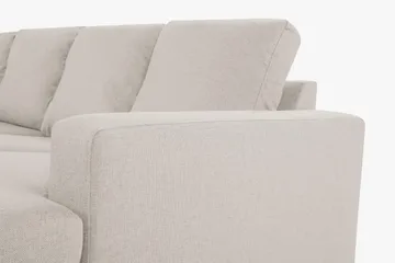 Crazy 4-sits Vänstervänd U-formad Large Soffa med Divan och Schäslong i Tyg - Beige - Möbler - Vardagsrum - Soffor - U-soffor