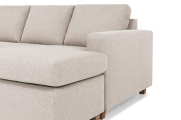 Crazy 4-sits Vänstervänd U-formad Large Soffa med Divan och Schäslong i Tyg - Beige - Möbler - Vardagsrum - Soffor - U-soffor
