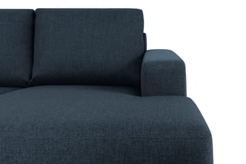 Crazy 4-sits Vänstervänd U-formad Large Soffa med Divan och Schäslong i Tyg - Mörkblå - Möbler - Vardagsrum - Soffor - U-soffor