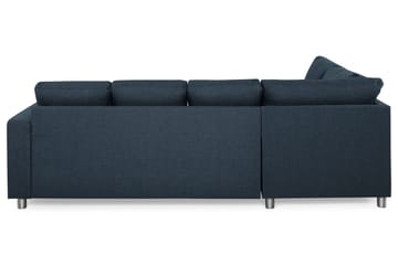 Crazy 4-sits Vänstervänd U-formad Large Soffa med Divan och Schäslong i Tyg - Mörkblå - Möbler - Vardagsrum - Soffor - U-soffor