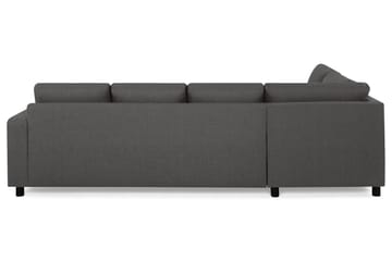 Crazy 4-sits Vänstervänd U-formad Large Soffa med Divan och Schäslong i Tyg - Mörkgrå - Möbler - Vardagsrum - Soffor - U-soffor