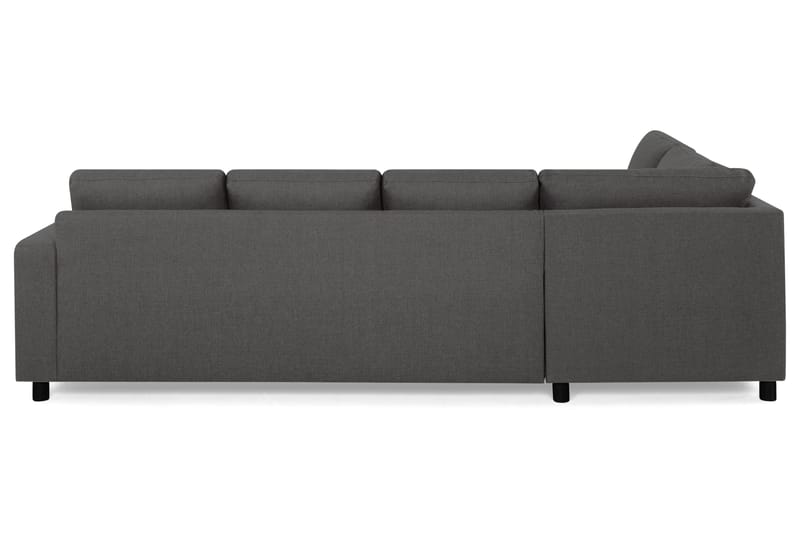 Crazy 4-sits Vänstervänd U-formad Large Soffa med Divan och Schäslong i Tyg - Mörkgrå - Möbler - Vardagsrum - Soffor - U-soffor