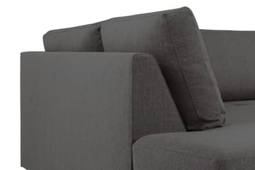 Crazy 4-sits Vänstervänd U-formad Large Soffa med Divan och Schäslong i Tyg - Mörkgrå - Möbler - Vardagsrum - Soffor - U-soffor