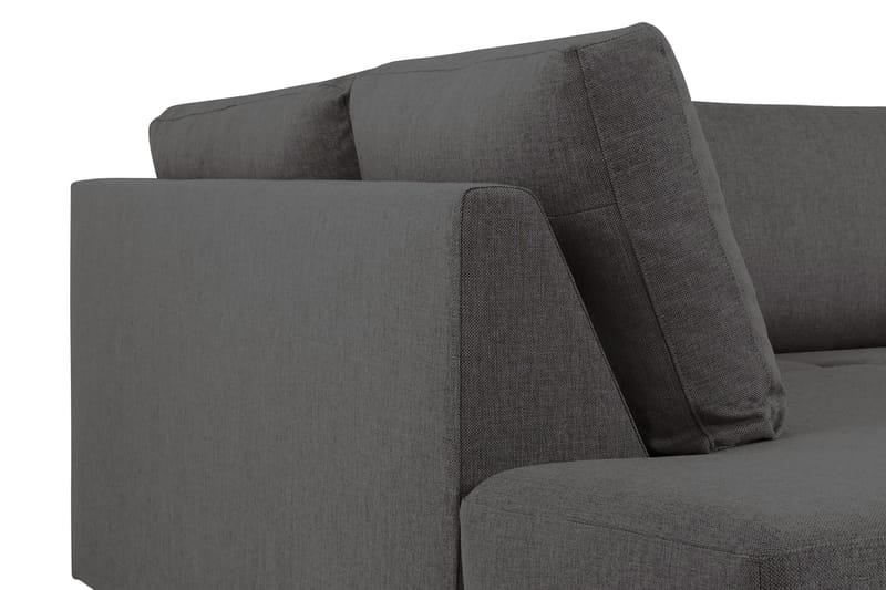 Crazy 4-sits Vänstervänd U-formad Large Soffa med Divan och Schäslong i Tyg - Mörkgrå - Möbler - Vardagsrum - Soffor - U-soffor
