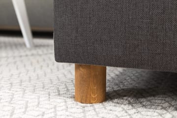 Crazy 4-sits Vänstervänd U-formad Small Soffa med Divan och Schäslong i Tyg - Mörkgrå - Möbler - Vardagsrum - Soffor - U-soffor