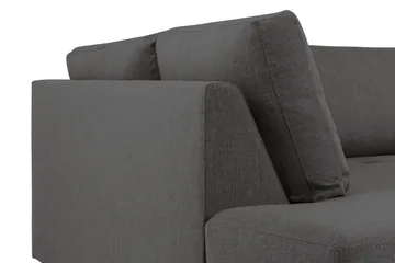 Crazy 4-sits Vänstervänd U-formad Small Soffa med Divan och Schäslong i Tyg - Mörkgrå - Möbler - Vardagsrum - Soffor - U-soffor