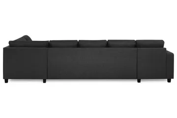 Crazy 5-sits Högervänd U-formad X-Large Soffa med Divan och Schäslong i Tyg - Antracit - Möbler - Vardagsrum - Soffor - U-soffor
