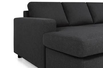 Crazy 5-sits Högervänd U-formad X-Large Soffa med Divan och Schäslong i Tyg - Antracit - Möbler - Vardagsrum - Soffor - U-soffor