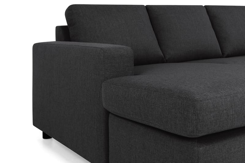 Crazy 5-sits Högervänd U-formad X-Large Soffa med Divan och Schäslong i Tyg - Antracit - Möbler - Vardagsrum - Soffor - U-soffor
