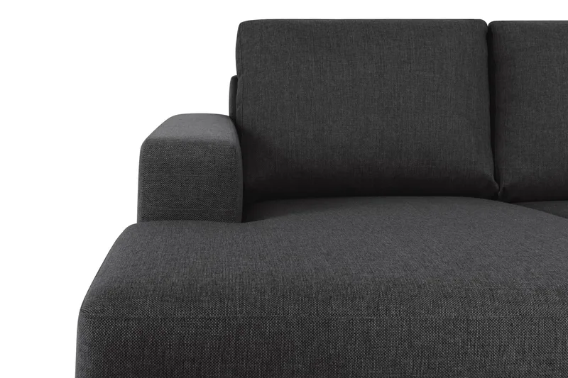 Crazy 5-sits Högervänd U-formad X-Large Soffa med Divan och Schäslong i Tyg - Antracit - Möbler - Vardagsrum - Soffor - U-soffor