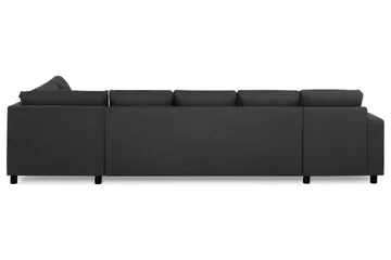 Crazy 5-sits Högervänd U-formad X-Large Soffa med Divan och Schäslong i Tyg - Antracit - Möbler - Vardagsrum - Soffor - U-soffor