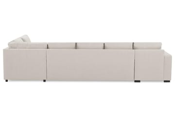 Crazy 5-sits Högervänd U-formad X-Large Soffa med Divan och Schäslong i Tyg - Beige - Möbler - Vardagsrum - Soffor - U-soffor