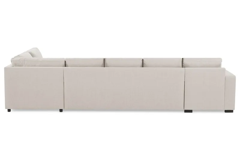 Crazy 5-sits Högervänd U-formad X-Large Soffa med Divan och Schäslong i Tyg - Beige - Möbler - Vardagsrum - Soffor - U-soffor