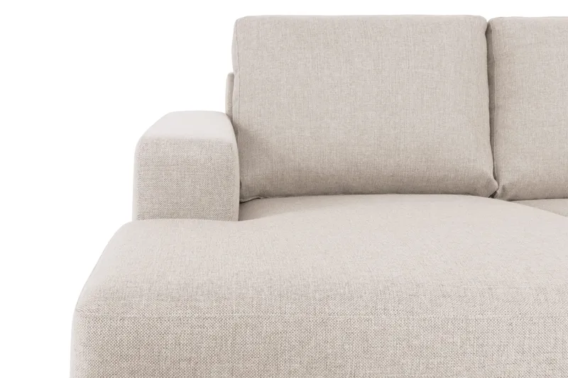 Crazy 5-sits Högervänd U-formad X-Large Soffa med Divan och Schäslong i Tyg - Beige - Möbler - Vardagsrum - Soffor - U-soffor