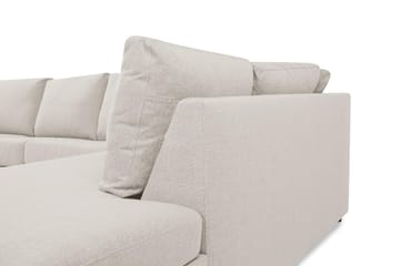 Crazy 5-sits Högervänd U-formad X-Large Soffa med Divan och Schäslong i Tyg - Beige - Möbler - Vardagsrum - Soffor - U-soffor