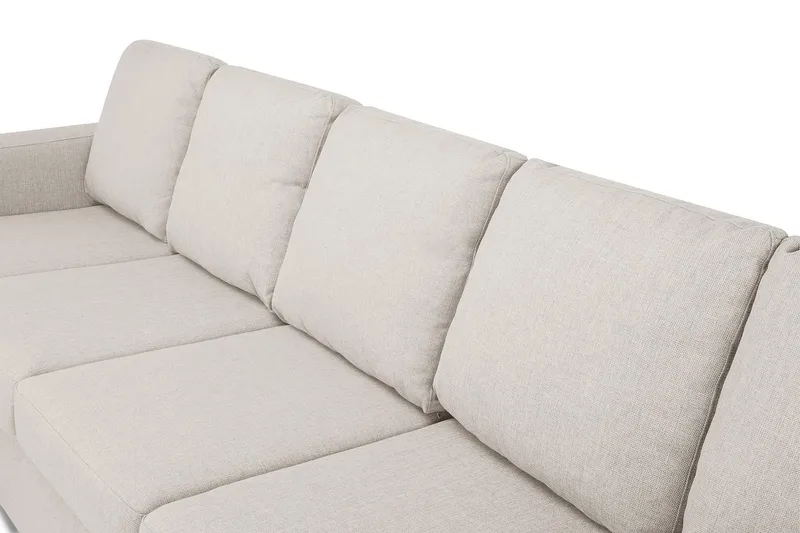 Crazy 5-sits Högervänd U-formad X-Large Soffa med Divan och Schäslong i Tyg - Beige - Möbler - Vardagsrum - Soffor - U-soffor