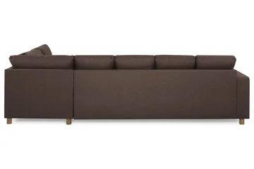 Crazy 5-sits Högervänd U-formad X-Large Soffa med Divan och Schäslong i Tyg - Brun - Möbler - Vardagsrum - Soffor - U-soffor
