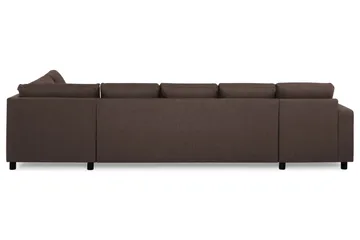 Crazy 5-sits Högervänd U-formad X-Large Soffa med Divan och Schäslong i Tyg - Brun - Möbler - Vardagsrum - Soffor - U-soffor