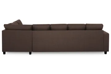 Crazy 5-sits Högervänd U-formad X-Large Soffa med Divan och Schäslong i Tyg - Brun - Möbler - Vardagsrum - Soffor - U-soffor