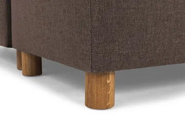 Crazy 5-sits Högervänd U-formad X-Large Soffa med Divan och Schäslong i Tyg - Brun - Möbler - Vardagsrum - Soffor - U-soffor