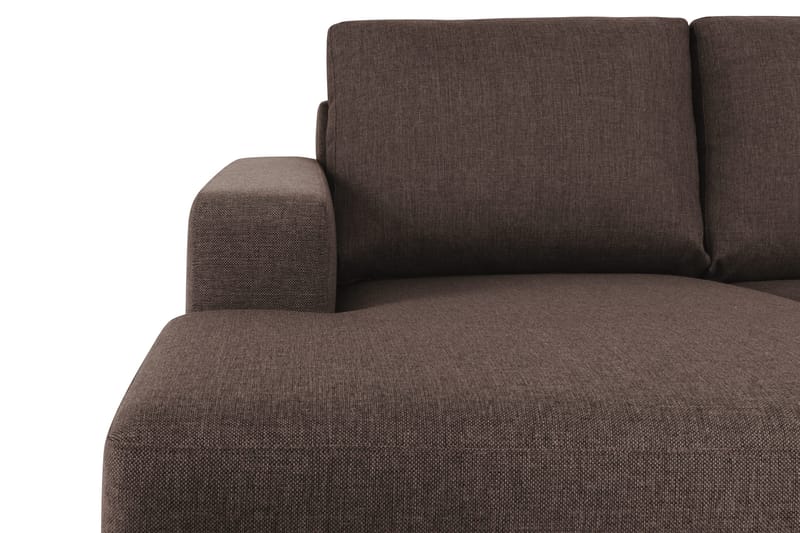 Crazy 5-sits Högervänd U-formad X-Large Soffa med Divan och Schäslong i Tyg - Brun - Möbler - Vardagsrum - Soffor - U-soffor