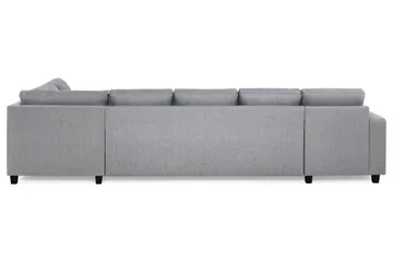 Crazy 5-sits Högervänd U-formad X-Large Soffa med Divan och Schäslong i Tyg - Grå - Möbler - Vardagsrum - Soffor - U-soffor