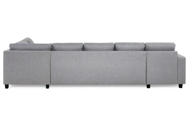 Crazy 5-sits Högervänd U-formad X-Large Soffa med Divan och Schäslong i Tyg - Grå - Möbler - Vardagsrum - Soffor - U-soffor