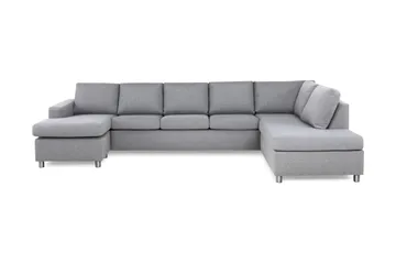 Crazy 5-sits Högervänd U-formad X-Large Soffa med Divan och Schäslong i Tyg