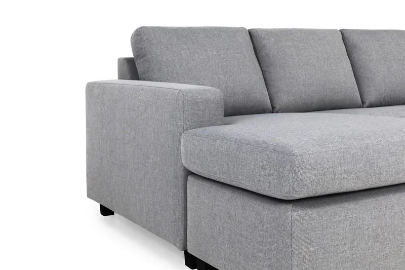 Crazy 5-sits Högervänd U-formad X-Large Soffa med Divan och Schäslong i Tyg - Grå - Möbler - Vardagsrum - Soffor - U-soffor