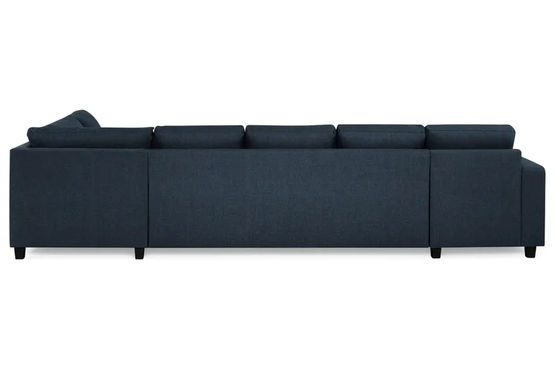 Crazy 5-sits Högervänd U-formad X-Large Soffa med Divan och Schäslong i Tyg - Mörkblå - Möbler - Vardagsrum - Soffor - U-soffor