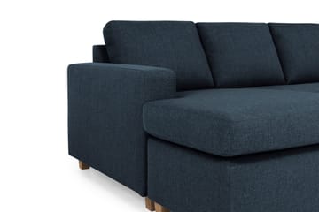 Crazy 5-sits Högervänd U-formad X-Large Soffa med Divan och Schäslong i Tyg - Mörkblå - Möbler - Vardagsrum - Soffor - U-soffor