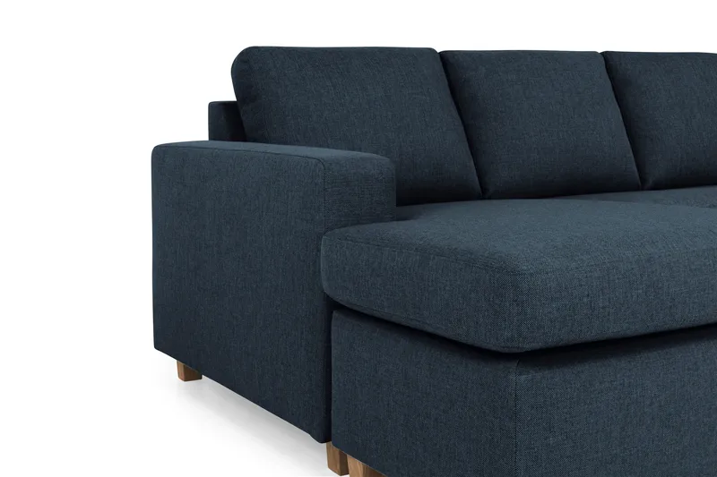 Crazy 5-sits Högervänd U-formad X-Large Soffa med Divan och Schäslong i Tyg - Mörkblå - Möbler - Vardagsrum - Soffor - U-soffor