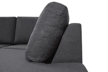 Crazy 5-sits Högervänd U-formad X-Large Soffa med Divan och Schäslong i Tyg - Mörkgrå - Möbler - Vardagsrum - Soffor - U-soffor