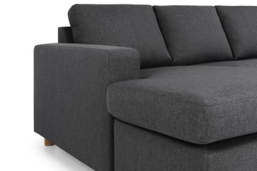 Crazy 5-sits Högervänd U-formad X-Large Soffa med Divan och Schäslong i Tyg - Mörkgrå - Möbler - Vardagsrum - Soffor - U-soffor