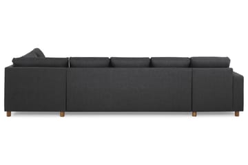 Crazy 5-sits Högervänd U-formad X-Large Soffa med Divan och Schäslong i Tyg - Mörkgrå - Möbler - Vardagsrum - Soffor - U-soffor