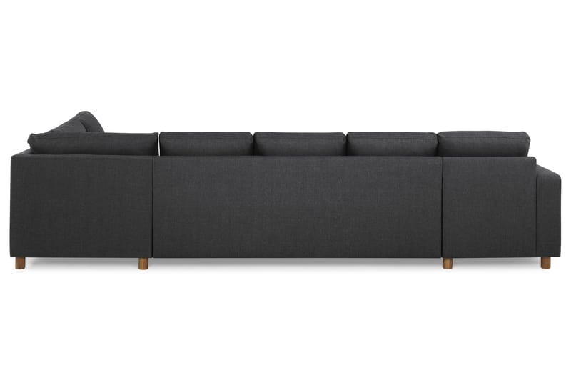 Crazy 5-sits Högervänd U-formad X-Large Soffa med Divan och Schäslong i Tyg - Mörkgrå - Möbler - Vardagsrum - Soffor - U-soffor