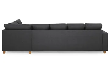 Crazy 5-sits Högervänd U-formad X-Large Soffa med Divan och Schäslong i Tyg - Mörkgrå - Möbler - Vardagsrum - Soffor - U-soffor