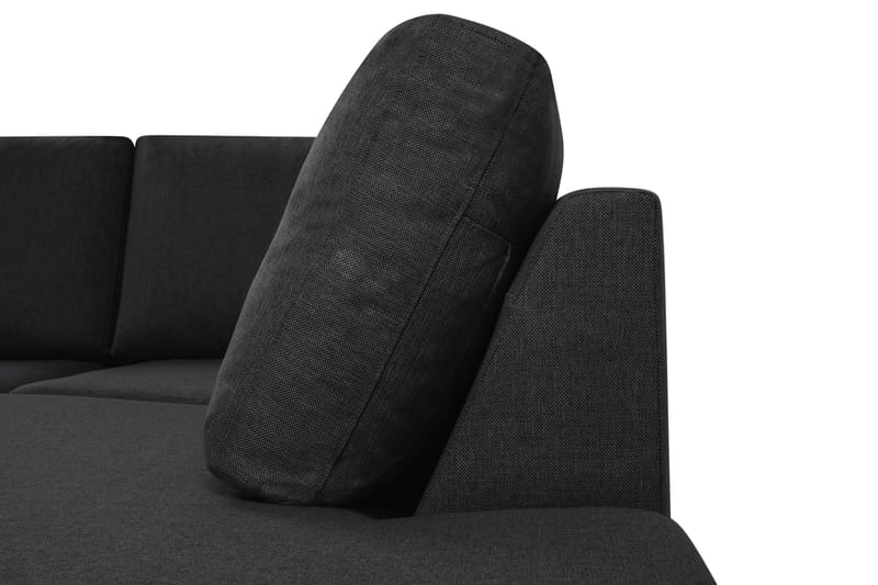 Crazy 5-sits U-formad Soffa med dubbelschäslong i Tyg - Antracit - Möbler - Vardagsrum - Soffor - U-soffor