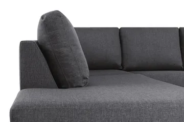 Crazy 5-sits U-formad Soffa med dubbelschäslong i Tyg - Mörkgrå - Möbler - Vardagsrum - Soffor - U-soffor