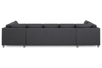 Crazy 5-sits U-formad Soffa med dubbelschäslong i Tyg - Mörkgrå - Möbler - Vardagsrum - Soffor - U-soffor