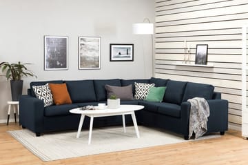 Crazy 5-sits Vändbar L-formad Large Hörnsoffa i Tyg - Mörkblå - Möbler - Vardagsrum - Soffor - Hörnsoffor