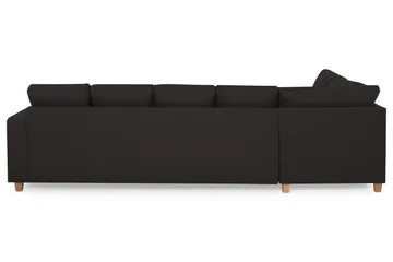 Crazy 5-sits Vänstervänd U-formad Soffa med Divan och Schäslong i Tyg - Antracit - Möbler - Vardagsrum - Soffor - U-soffor