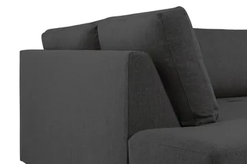 Crazy 5-sits Vänstervänd U-formad Soffa med Divan och Schäslong i Tyg - Antracit - Möbler - Vardagsrum - Soffor - U-soffor