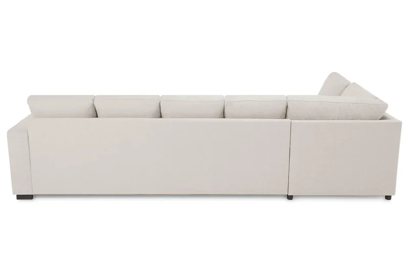 Crazy 5-sits Vänstervänd U-formad Soffa med Divan och Schäslong i Tyg - Beige - Möbler - Vardagsrum - Soffor - U-soffor