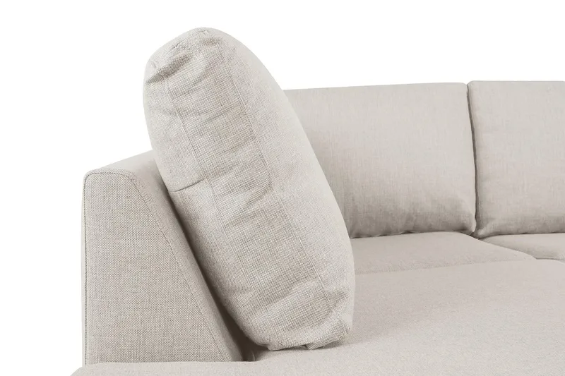 Crazy 5-sits Vänstervänd U-formad Soffa med Divan och Schäslong i Tyg - Beige - Möbler - Vardagsrum - Soffor - U-soffor
